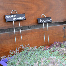 12 Pcs Stainless Steel Weatherproof Garden Plant Labels 36g Black