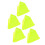 5pcs Yellow Plastic Soccer Training Cones, Durable Road Markers 14
