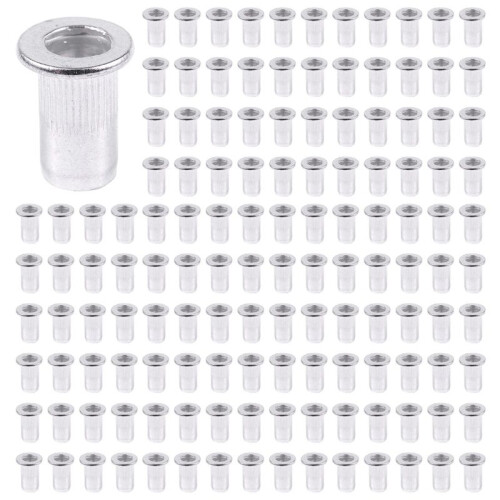 M5 Aluminium Threaded Rivnuts Flat  Rivet Nuts Nutserts 500pcs