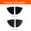 Car Center Console Lid Panel Armrest Box Trim Protective Cover Stickers for  E Class W211 Glossy Black 3