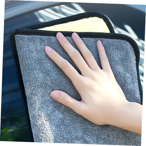 Thickened Microfiber Car Wash Towel Ultra Absorbent Soft Scratch Drying Cloth Reusable 2