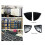 Car Center Console Lid Panel Armrest Box Trim Protective Cover Stickers for  E Class W211 Glossy Black 5