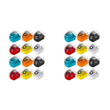24Er-Pack Digitaler FingerzäHler mit LED, Farbenfroher 5-Stelliger Handheld-Klicker mit LED-Licht, Tragering