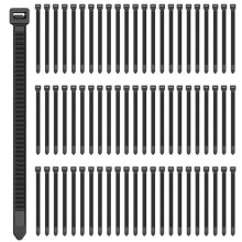 Zip Ties 12 Inch Heavy Duty Zip Ties with 120 Pounds Tensile Strength, Black Cable Ties, 400 Pieces