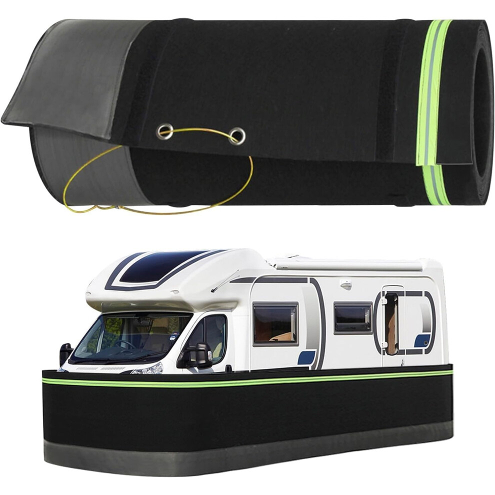 Rv Skirt Travel Trailer Skirting Kit With Stainless Steel Mesh And Felt Guard For Winter Insulation, 3Ft X 85Ft 9092120177060