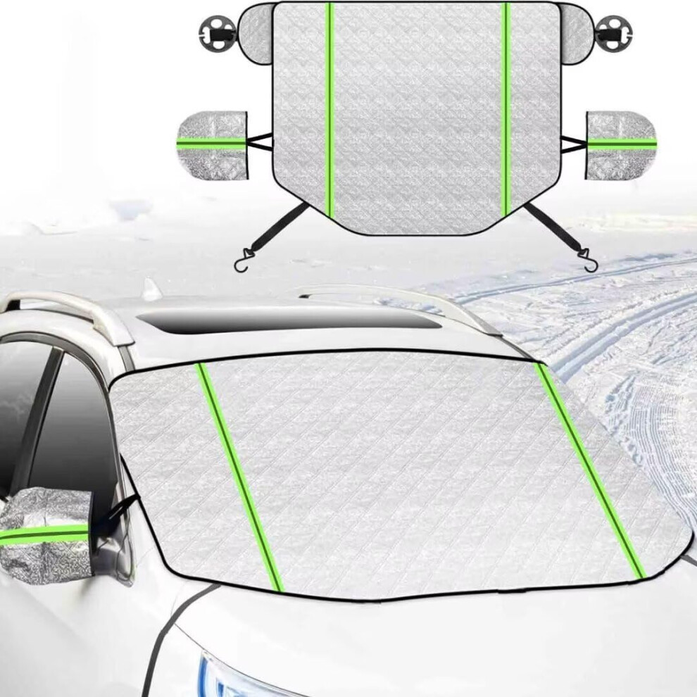 Car Windshield Cover For Seat Leon Mk2 20052012, Waterproof Snow Frost Sun Protection, Allseason Reflective Design (Silver) Silver 9073542769101