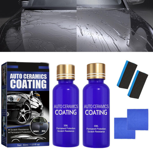 3 in 1 Ceramic Car Coating Spray – Hydrophobic Quick Spray Application for  Gloss Ceramic Protection (2)