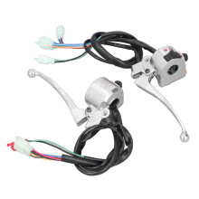 Motorcycle Drum Brake Switches Set of 2 22mm Aluminum Alloy Silver Replacement