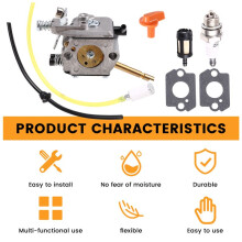Lawn Mower Carburetor with Filter WT-45 for FS48 FS52 FS62 FS66 FS81 FS86 FS88 H24D String Trimmer