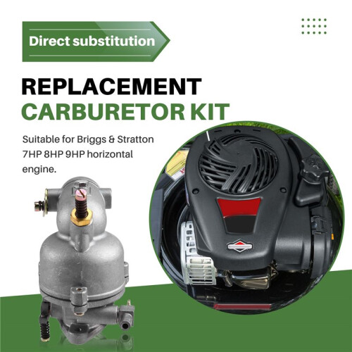 Replacement Carburetor Kit for Briggs & Stratton 390323 7HP 8HP 9HP Horizontal Engine Accessories Garden Tools 2