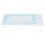 Silicone Wired Keyboard 85 Keys Waterproof Dustproof Blue 1