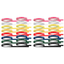 32 Rotoli di Nastro per L'Identificazione Degli Strumenti, 216 Piedi/Lunghezza X 0,4 Pollici/Larghezza Colori Nastro per Autoclave - Autoclavabile A