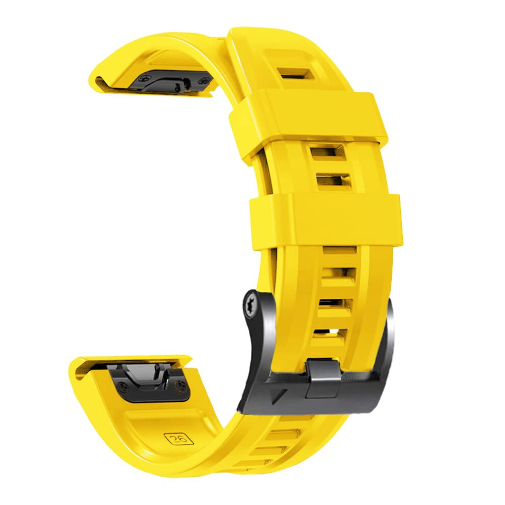 26Mm Quick Release Silicone Strap For Garmin D2 Mk2i Enduro Fenix Durable Adjustable Fit 9092120675337