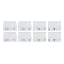 8 Stück Aluminium-Kühlkörper 50x50x15mm Weiß für CPU LED-Elektronikgeräte