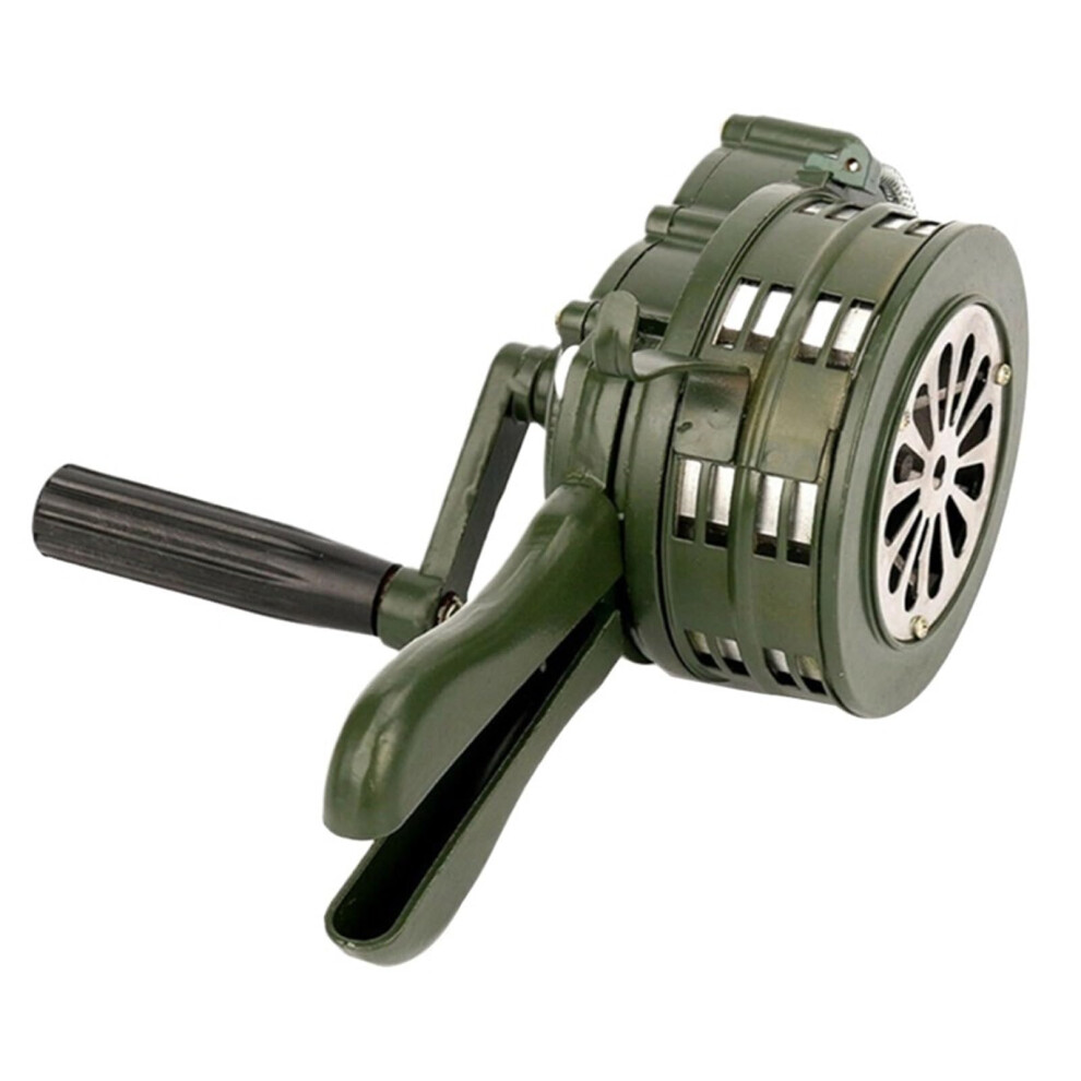 Hand Crank Emergency Siren 110Db Loud Manual Alarm Horn For Outdoor Safety And Weather Alerts 9092120675382