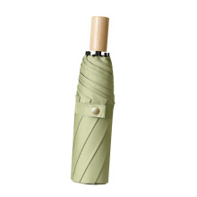 UV Protection Umbrella with Dual Weather Shield, Compact Folding Travel Design, Lightweight Green