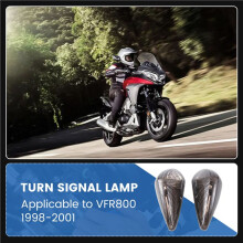 1Pair Motorcycle Turn Signal Lamp Indicator Light for VFR800 VFR 800 1998-2001 Rearview Mirror Side Lamp