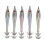 5PCS Hard Fishing Lure Squid Bait Double Hook Artificial White 44g 2