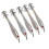 5PCS Hard Fishing Lure Squid Bait Double Hook Artificial White 44g 14