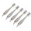 5PCS Hard Fishing Lure Squid Bait Double Hook Artificial White 44g 15