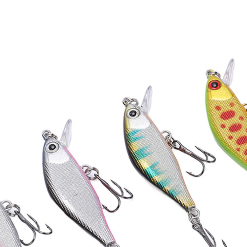 Minenfisch-Köder 6 Stück, 4,3 g, 5 cm, künstlicher Köder, mehrschichtige Lackierung 2