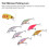 Minenfisch-Köder 6 Stück, 4,3 g, 5 cm, künstlicher Köder, mehrschichtige Lackierung 7