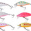 Minenfisch-Köder 6 Stück, 4,3 g, 5 cm, künstlicher Köder, mehrschichtige Lackierung 8