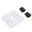 2-Port HD Multimedia Interface Wandpaneel, 86x86mm, Weiß 4
