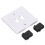 2-Port HD Multimedia Interface Wandpaneel, 86x86mm, Weiß 10