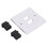 2-Port HD Multimedia Interface Wandpaneel, 86x86mm, Weiß 12