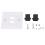 2-Port HD Multimedia Interface Wandpaneel, 86x86mm, Weiß 15