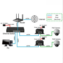 90W Hi-Power Gigabit POE++ Injector(Af/At/Bt) POE Power Supply for IP Camera AP US PLUG