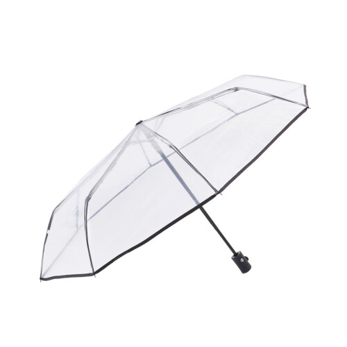 Automatic Transparent Folding Umbrella with OneTouch Open Close, Windproof Compact Travel Design 2