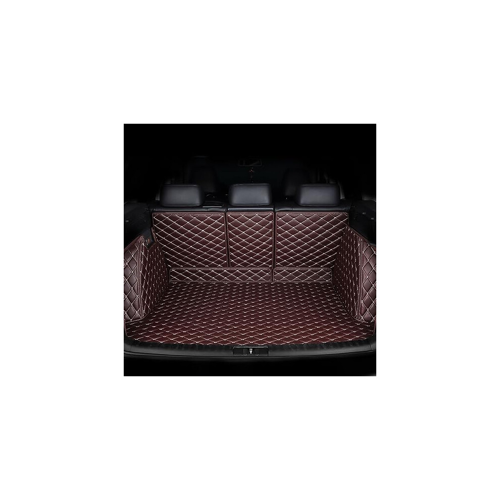 Waterproof Leather Cargo Liner for Cadillac XT5 20162020 SUV, Full Coverage NonSlip Trunk Mat Coffee
