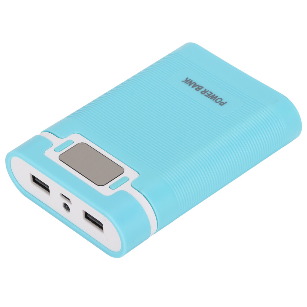 Diy 18650 Battery Power Bank Kit 4 Batteries 2000Mah Lcd Blue 5011390529120