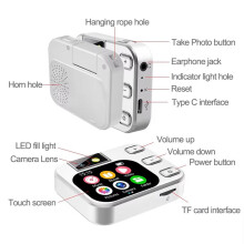 Digital Camera MP3 Music Player 2.01 Touch Screen OTG Type-C Take Pictures Video Recording E-Book Reading