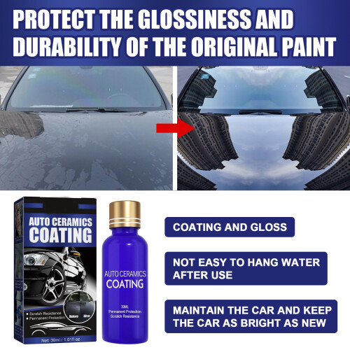 3 in 1 Ceramic Car Coating Spray – Hydrophobic Quick Spray Application for  Gloss Ceramic Protection (2) 1