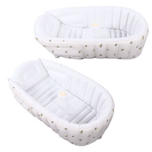 Baby aufblasbare Badewanne mit Olivenmuster, tragbar, 90x55x30cm