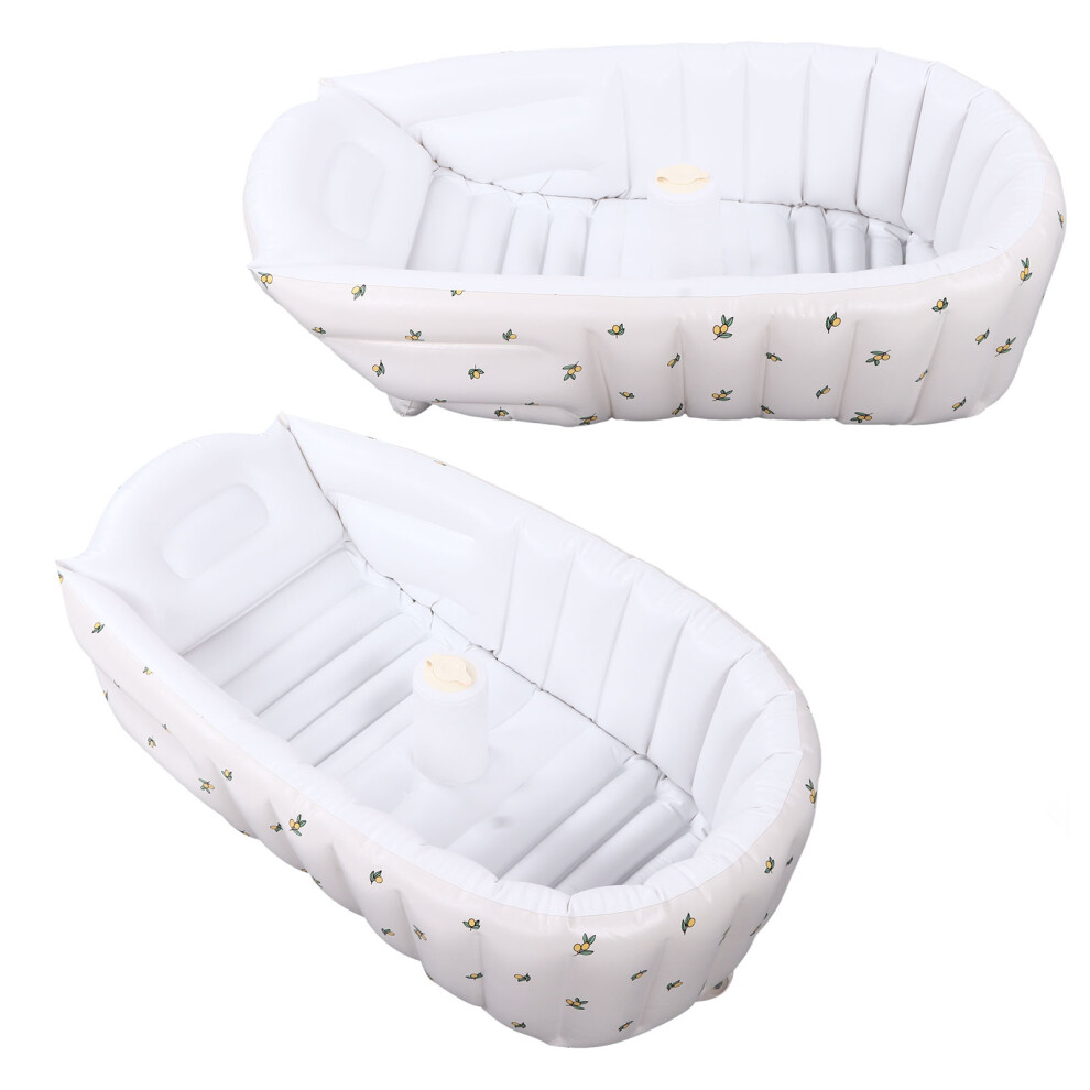 Portable Baby Inflatable Bathtub Olive Pattern, 90x55x30cm
