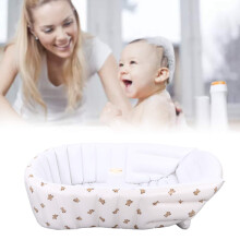 Niedliche Baby-aufblasbare Badewanne – Faltbares PVC-Bad 90x55x30cm