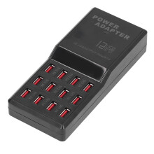 12A 12-Port USB-Ladestation für Mobiltelefone MP3 MP4 ABS 95cm