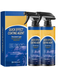 Car Coating Spray 2PCS, 3in1 Ceramic Polish and Scratch Formula for Instant Waterproof Shine