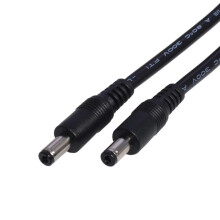 DC Power Extension Cable 5.5x2.5mm Male to Male 12V 10A Flexible PVC Cord for CCTV LED 2M