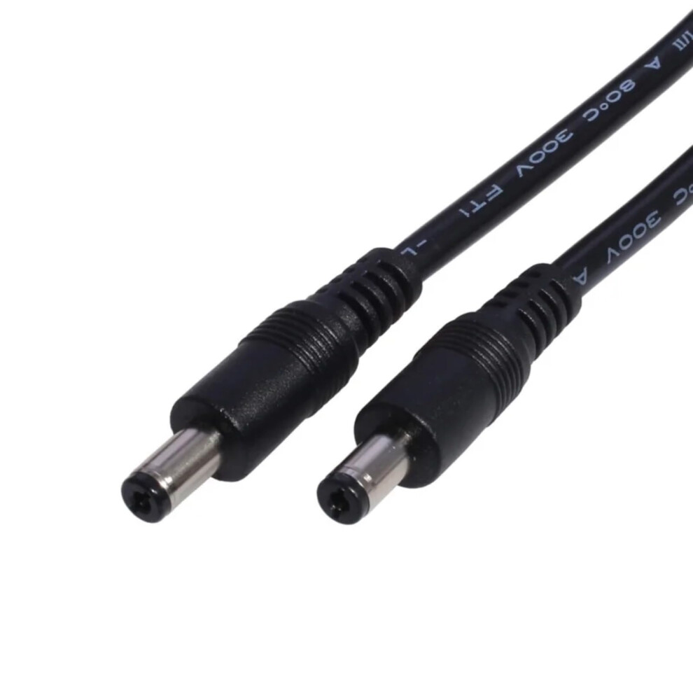 Dc Power Extension Cable 5.5X2.5mm Male To Male 12V 10A Flexible Pvc Cord For Cctv Led 2M 9092120676167