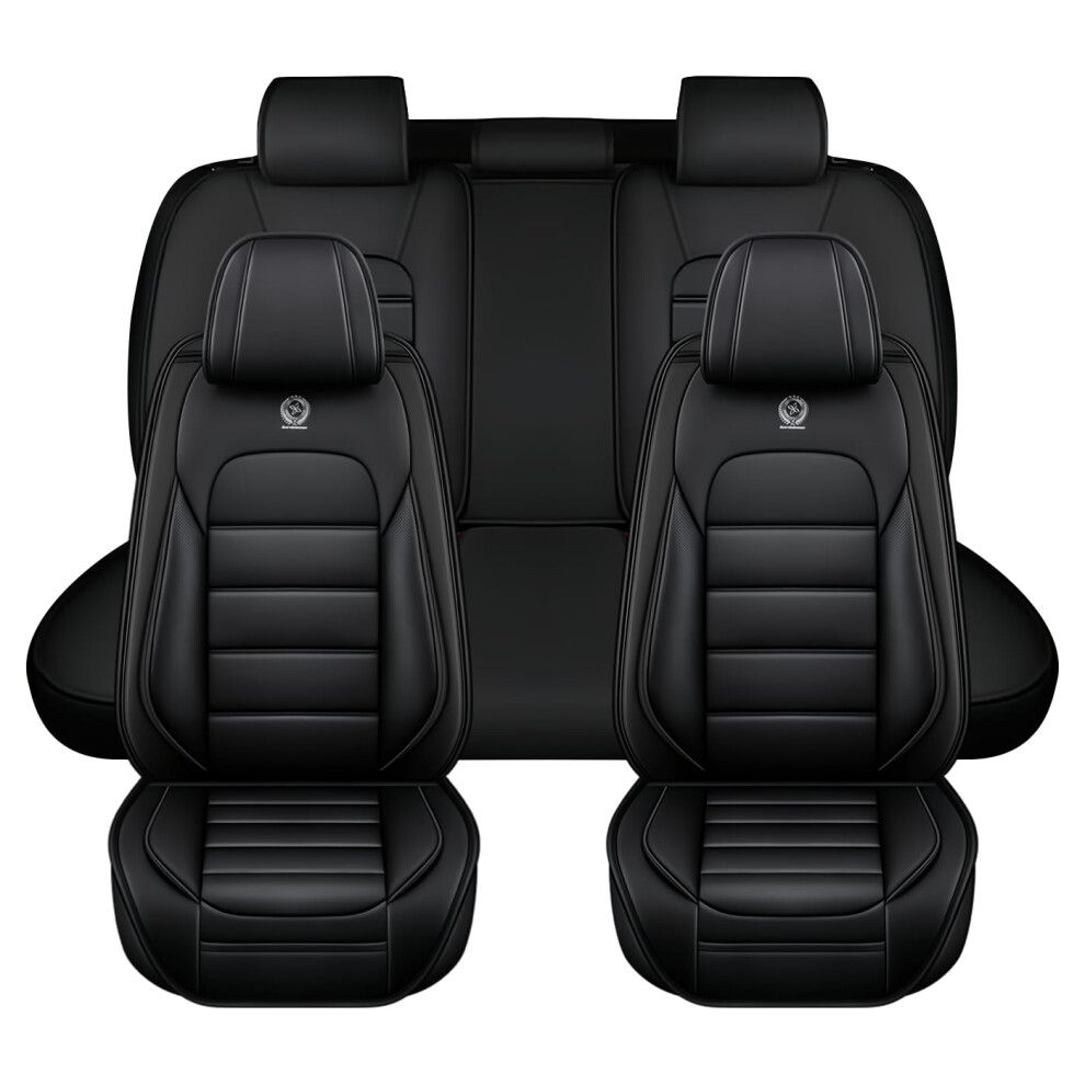 Waterproof Leather Car Seat Covers For Infiniti G35 2003Â2008, Custom Fit AntiâSlip Design, Classic Black 9330225973362