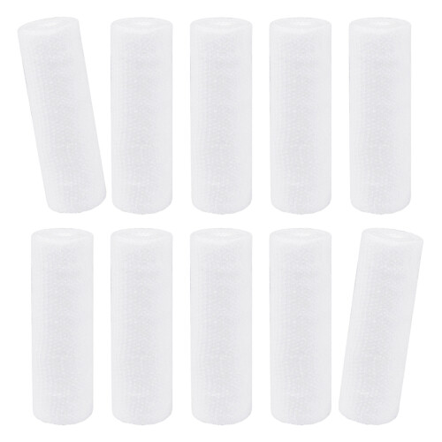 10 rollen elastisch verband 4 meter elk rekbaar-Wit 10X400CM