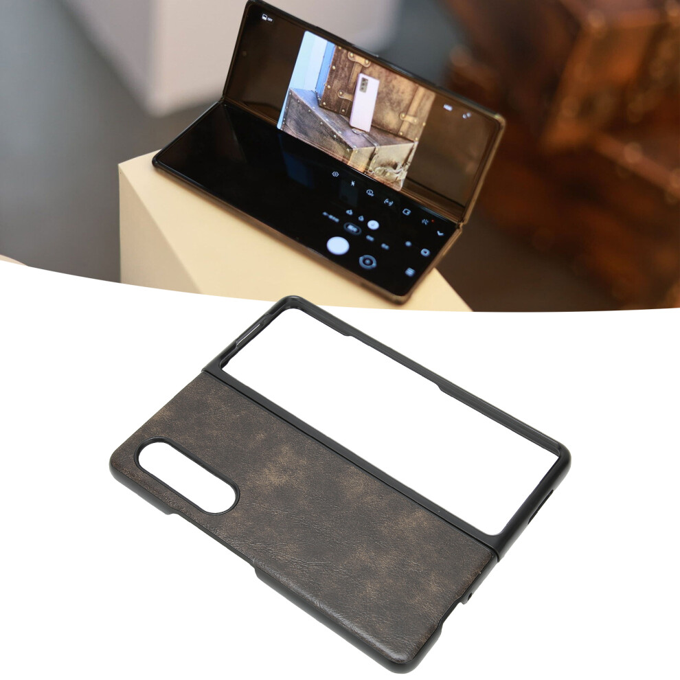 Dustproof Leather Phone Case For Galaxy Z Fold 3, Lightweight Green 8491390529844