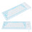 Silicone Wired Keyboard 85 Keys Waterproof Dustproof Blue 4