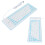 Silicone Wired Keyboard 85 Keys Waterproof Dustproof Blue 10