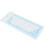 Silicone Wired Keyboard 85 Keys Waterproof Dustproof Blue 14